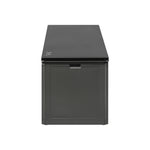 Outdoor Storage Box Bench 490L Cabinet Container Garden Deck Tool Grey