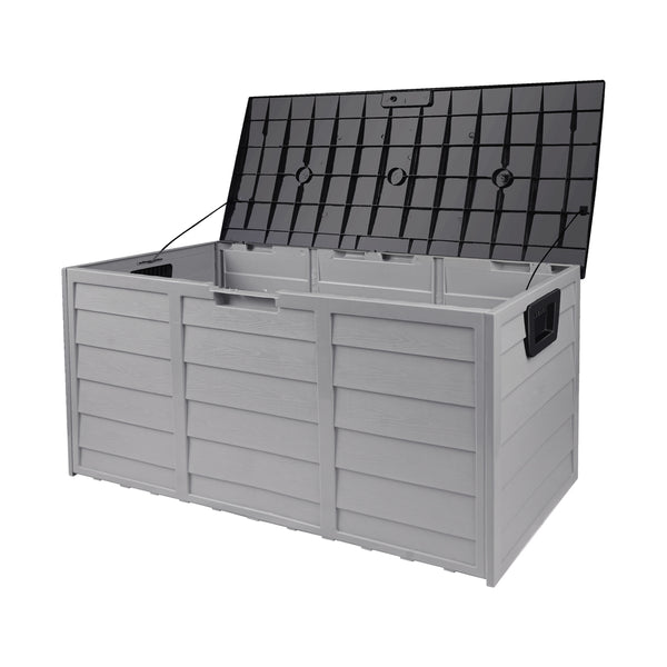  Outdoor Storage Box 290L Cabinet Container Garden Shed Deck Tool Lockable