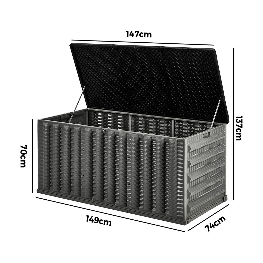 Outdoor Storage Box 680L Foldable Garden Container - 6