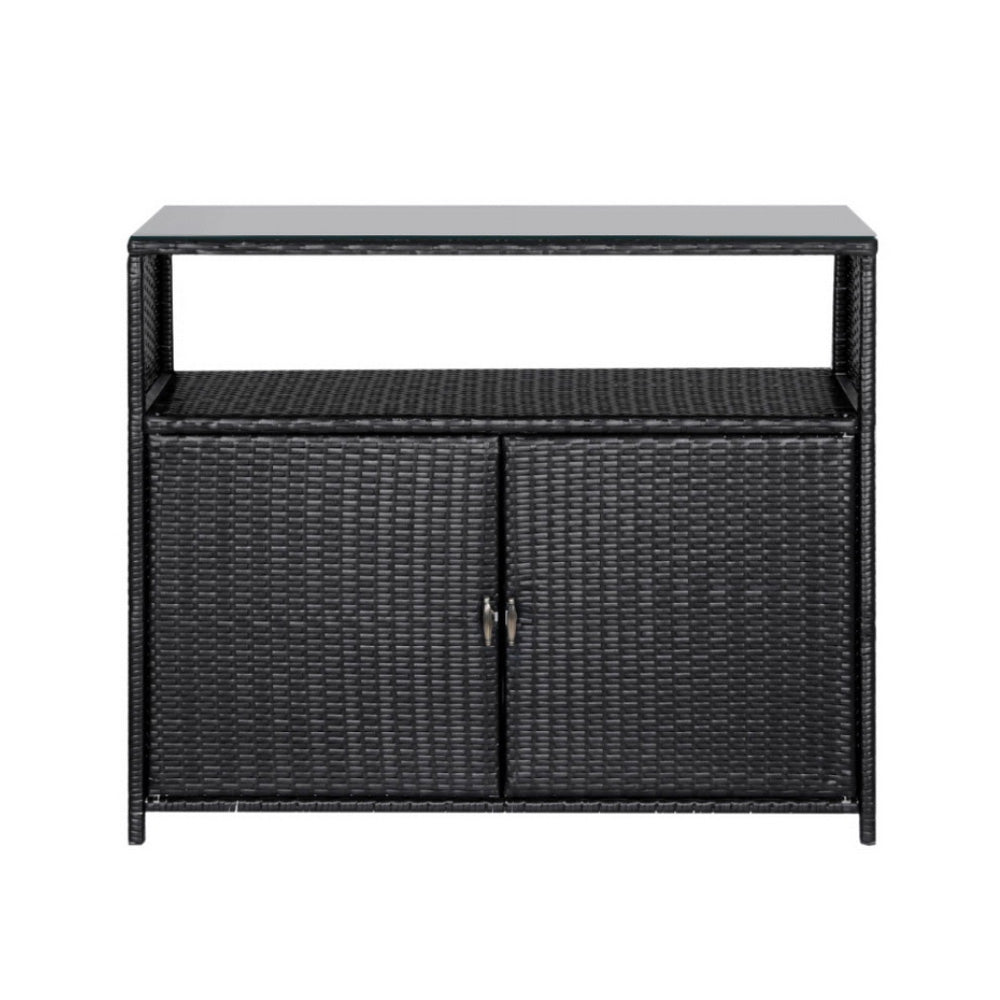  Outdoor Storage Cabinet Box Garage Wicker Shed Tools Shelf Chest Garden
