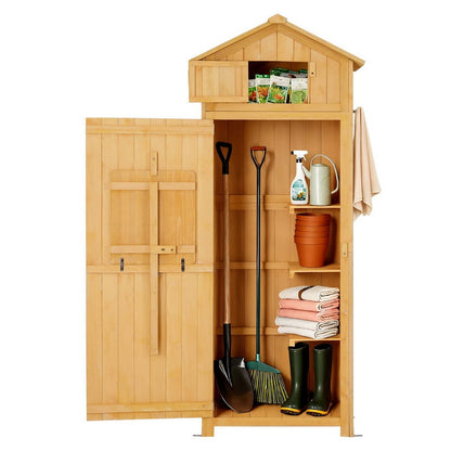 Outdoor Storage Cabinet Natural 182x42x65cm