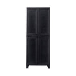 Outdoor Storage Cabinet Adjustable Tall Black