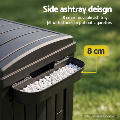 Outdoor Trash Can Large Capacity 40.5x40.5x88cm