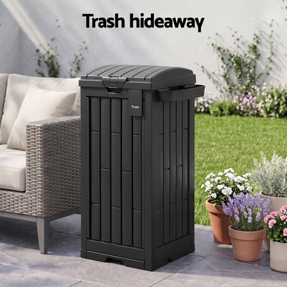 Outdoor Trash Can Large Capacity 40.5x40.5x88cm