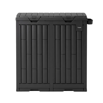 Outdoor Dual Compartment Trash Can 78x41x87cm