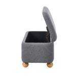 Storage Ottoman Foot Stool Linen Couch Bench Blanket Box