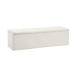 Storage Ottoman XL  Sherpa White