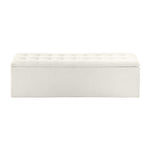 Storage Ottoman XL  Sherpa White