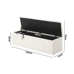 Storage Ottoman XL  Sherpa White