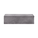 Storage Ottoman Blanket Box XL Polyester Beige/Grey