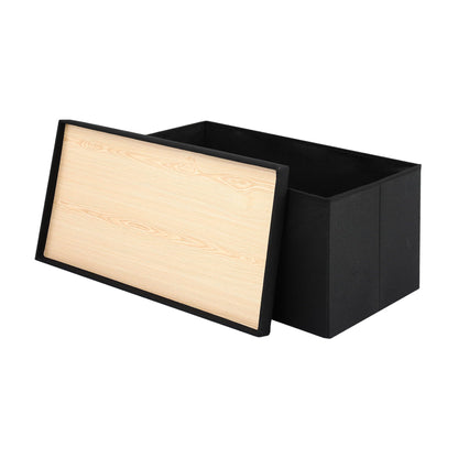 Storage Ottoman Bench Folding Blanket Box | HomeAndLiving - 4