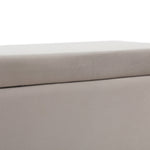 Storage Ottoman Blanket Box Table 97cm Velvet Taupe