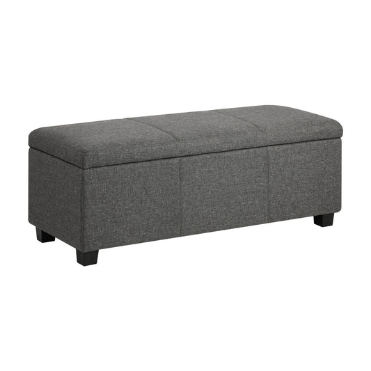 Storage Ottoman Linen Fabric Large
