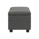 Storage Ottoman Linen Fabric Large