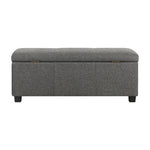 Storage Ottoman Linen Fabric Large