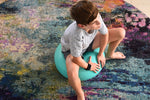 Donut balance ball green