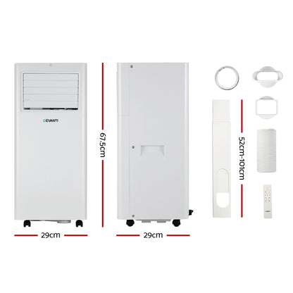 Portable Air Conditioner 7000BTU Cooling Mobile Fan Cooler Dehumidifier