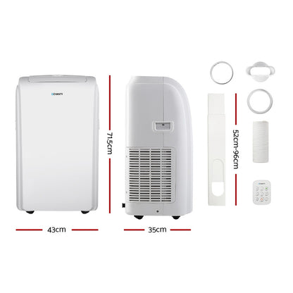 Devanti Portable Air Conditioner Cooler Fan Remote - White