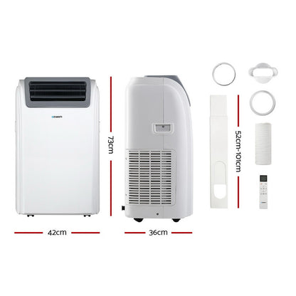 Devanti Portable Air Conditioner Cooler Fan Dehumidifier - White