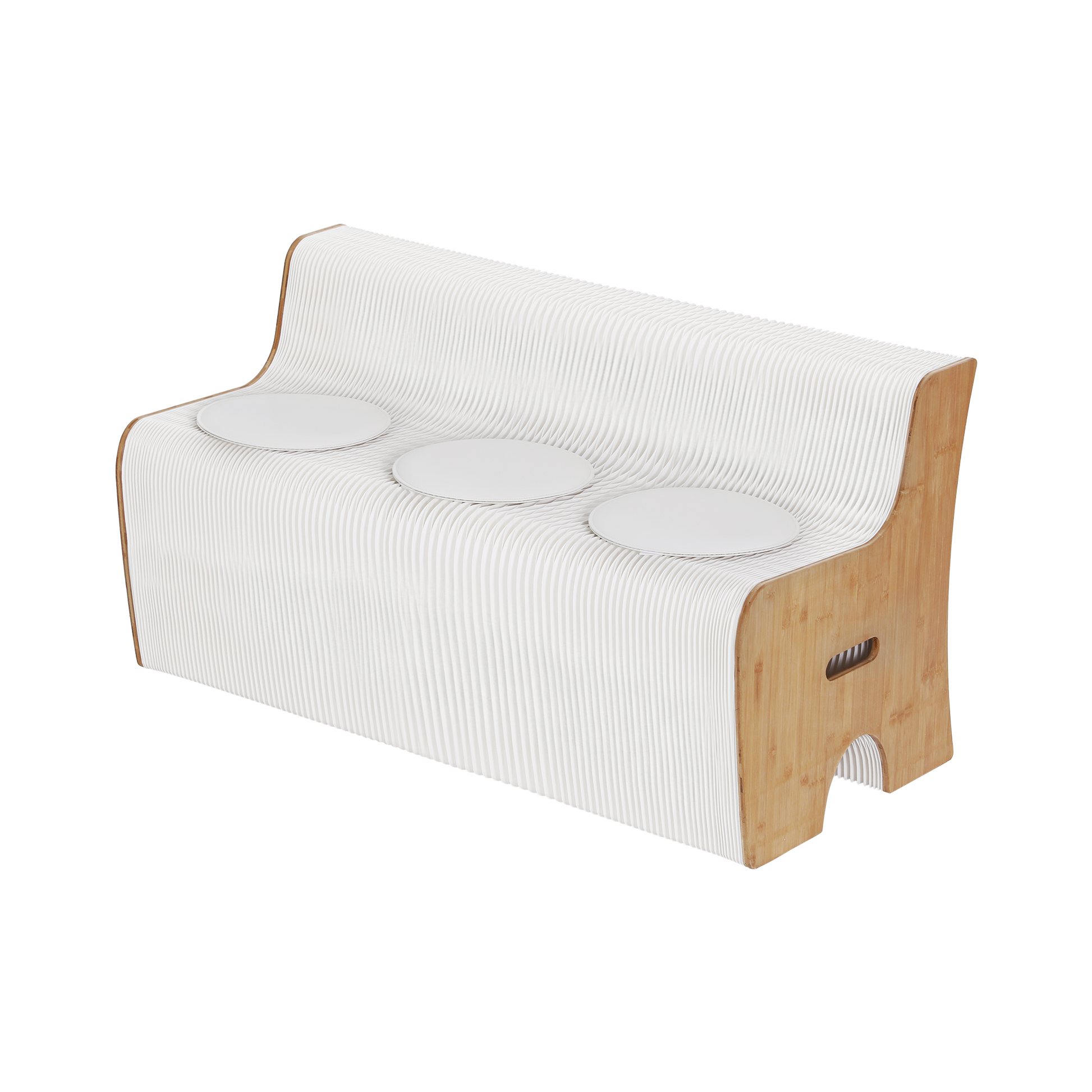 Folding Paper Sofa 3 Seater 300kg Bench | HomeAndLiving - 5
