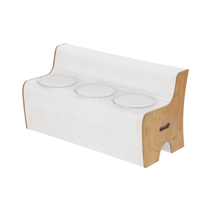 Folding Paper Sofa 3 Seater 300kg Bench | HomeAndLiving - 5
