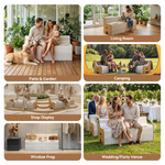 Folding Paper Sofa 3 Seater 300kg Bench | HomeAndLiving