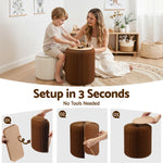 Folding Paper Stools Set 2 Cushions 100KG | HomeAndLiving