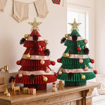 Christmas Tree 2X Folding Decor 28x38cm