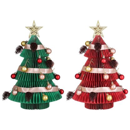 Christmas Tree 2X Folding Decor 28x38cm