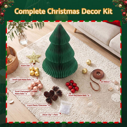 Christmas Tree 2X Folding Decor 28x38cm
