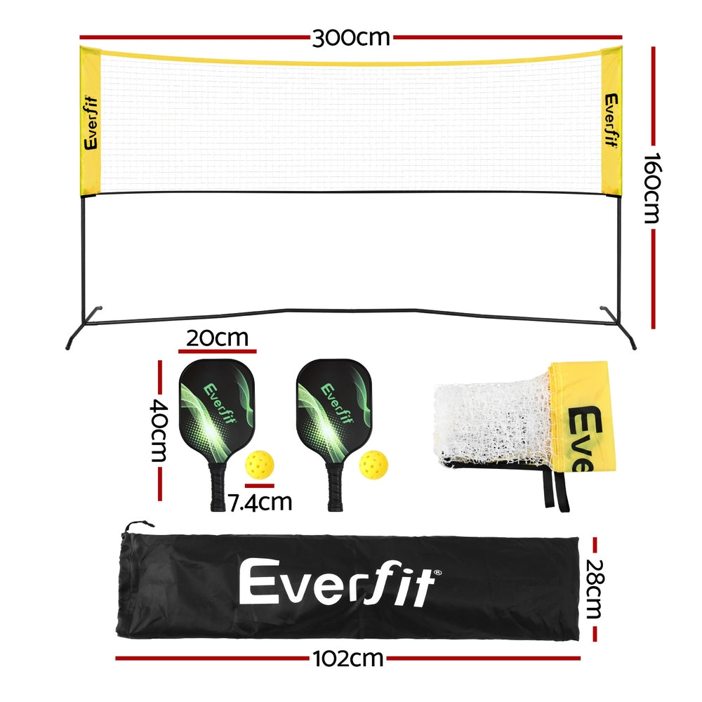 10ft Portable Pickle Ball Net Adjustable Multi-Sport for Badminton Tennis Pickleball Volleyball