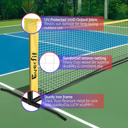 10ft Portable Pickle Ball Net Adjustable Multi-Sport for Badminton Tennis Pickleball Volleyball