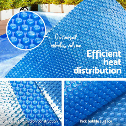 Pool Cover 500 Micron 10X4M Swimming Pool Solar Blanket Blue