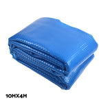 Pool Cover 500 Micron 10X4M Blue Swimming Pool Solar Blanket 4M Roller