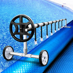 Pool Cover 500 Micron 10X4M Blue Swimming Pool Solar Blanket 4M Roller