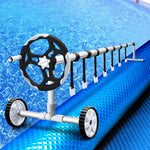 Pool Cover 500 Micron 10X4M Blue Swimming Pool Solar Blanket 5.5M Roller