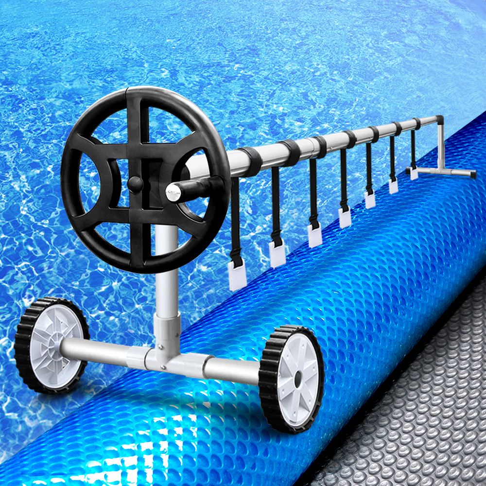 Pool Cover 500 Micron 10X4M Silver Swimming Pool Solar Blanket 4M Roller