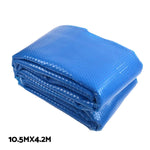 Pool Cover 500 Micron 10.5X4.2M Swimming Pool Solar Blanket 5.5M Roller