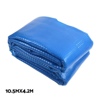 Pool Cover 500 Micron 10.5X4.2M Swimming Pool Solar Blanket 5.5M Roller