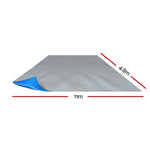 Pool Cover 500 Micron 11X4.8M Swimming Pool Solar Blanket Blue Silver