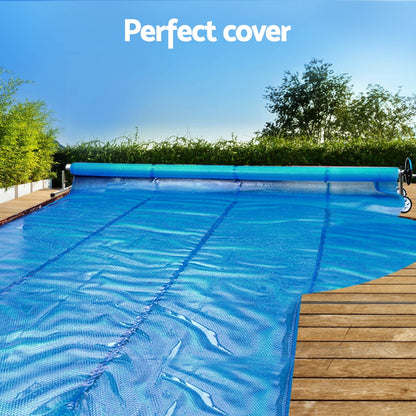 Pool Cover 11X6.2M 400 Micron Silver Swimming Pool Solar Blanket 6.55M Roller