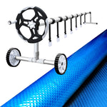 Pool Cover 8X4.2M 400 Micron Blue Swimming Pool Solar Blanket 5.5M Roller
