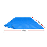 Pool Cover 500 Micron 8X4.2M Swimming Pool Solar Blanket Blue