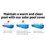 Pool Cover 500 Micron 8X4.2M Swimming Pool Solar Blanket Blue