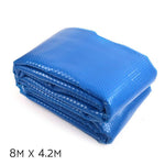 Pool Cover 500 Micron 8X4.2M Swimming Pool Solar Blanket Blue