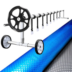 Pool Cover 500 Micron 8.5X4.2M Swimming Pool Solar Blanket 5.5M Roller