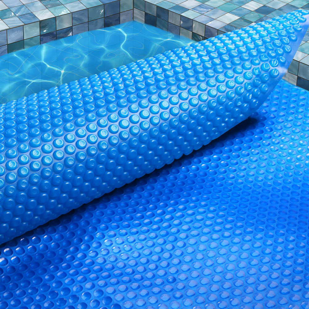 Pool Cover 500 Micron 8.5X4.2M Swimming Pool Solar Blanket Blue Silver