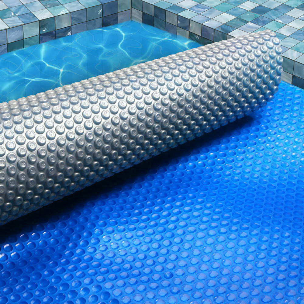 Pool Cover 500 Micron 9.5X5M Swimming Pool Solar Blanket Blue Silver