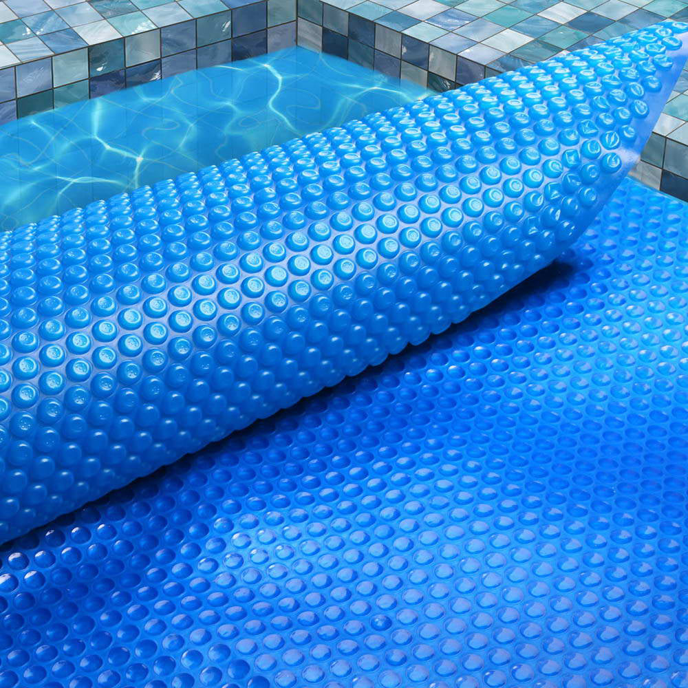 Pool Cover 9.5X5M 400 Micron Swimming Pool Solar Blanket Blue Silver