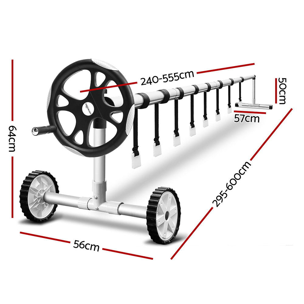 Pool Cover Roller 5.5M Adjustable Swimming Pool Solar Blanket Reel